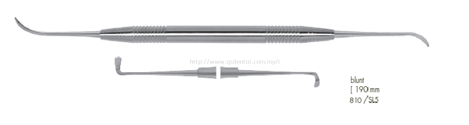 810/SL5 190mm Blunt Sinus Lift Curettes