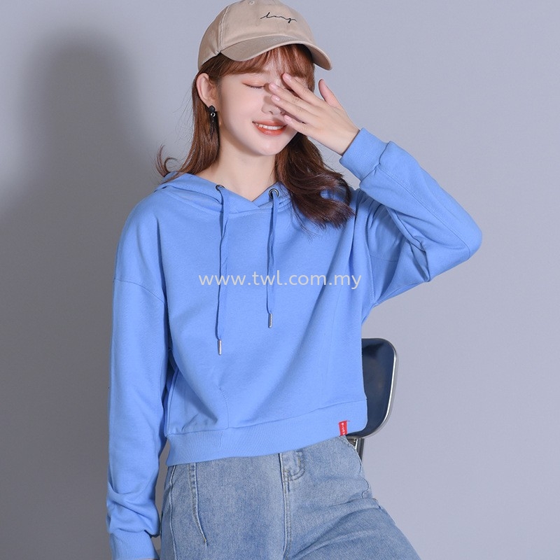 Hoodie 023 Ladies Crop Hoodie 