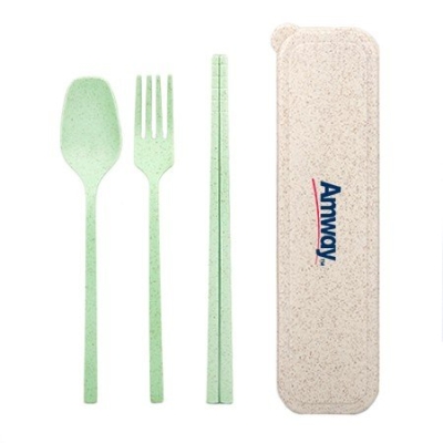 3-in-1 Eco-Wheat Cutlery Gifts Set - MS 1013