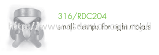 316/RDC204 Clamp Fig.204 For Small Clamps For Right Molars