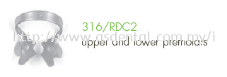 316/RDC2 Clamp Fig.2 For Upper and Lower Premolars