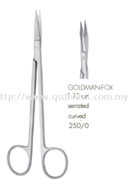 Quinby Scissors Curved 13cm - Dental Gum Scissors