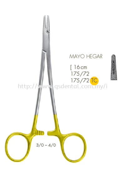 175/71 16cm Mayo Hegar Needle Holder