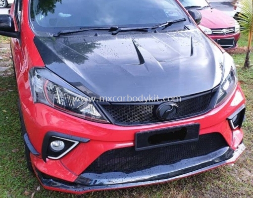 PERODUA MYVI 2018 NEW STYLE CARBON FIBER BONNET