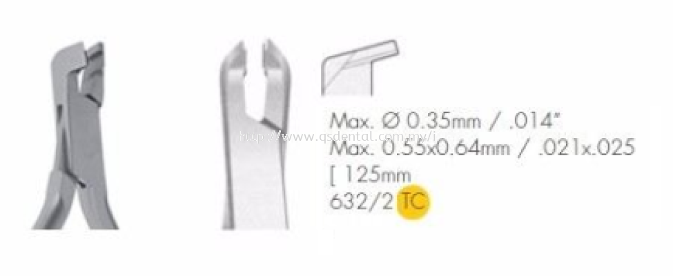 632/2TC 125mm Tungsen Carbide Distal Cutter 