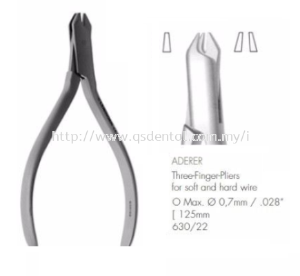 630/22 125mm ADERER Three-Finger-Pliers