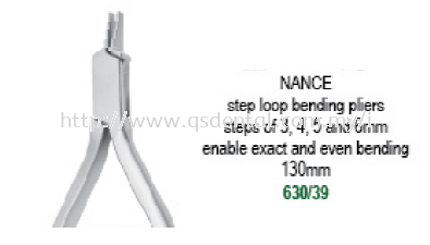 630/39 130mm NANCE Step Loop Bending Pliers