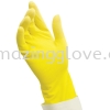 Caring Hands Rubber Gloves ( Yellow ) Household Glove