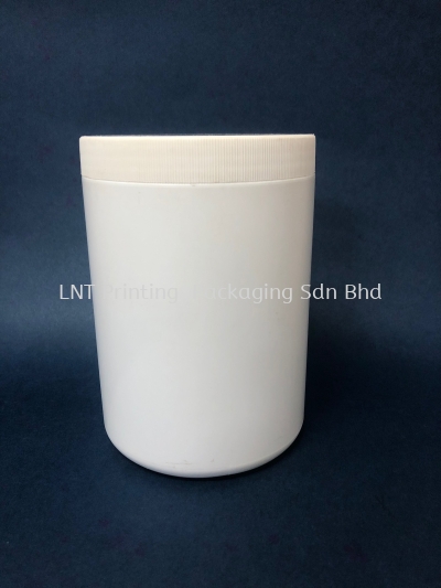 PJ017/800-W.  800gm White Plastic Jar