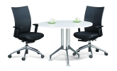 Round discussion table with vitis leg Discussion table