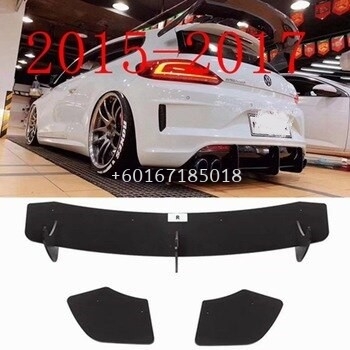 2010 2011 2012 2013 2014 2015 2016 2017 volkswagen scirocco rear diffuser maxton style for scirocco r rear bumper add on upgrade performance look black pp material new set