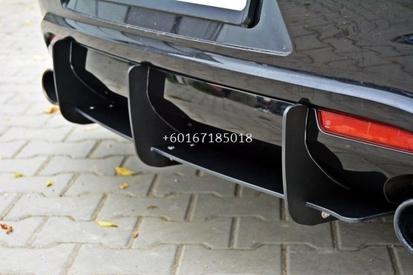 2010 2011 2012 2013 2014 2015 2016 2017 volkswagen scirocco rear bumper diffuser maxton style for scirocco r add on upgrade performance look black pp material new set