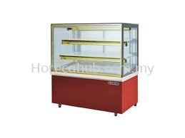 Rectangular Hot Display Warmer - Maroon (2 Tier)