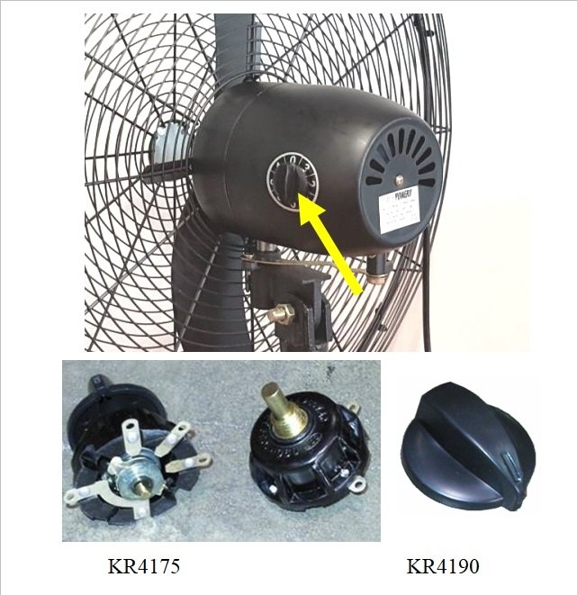650mm Industrial Stand Fan Adjustable Switch ID554175 ID004190 Stand ...