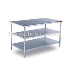 STAINLESS STEEL WORKTABLE 2 TIER UNDERSHELF 