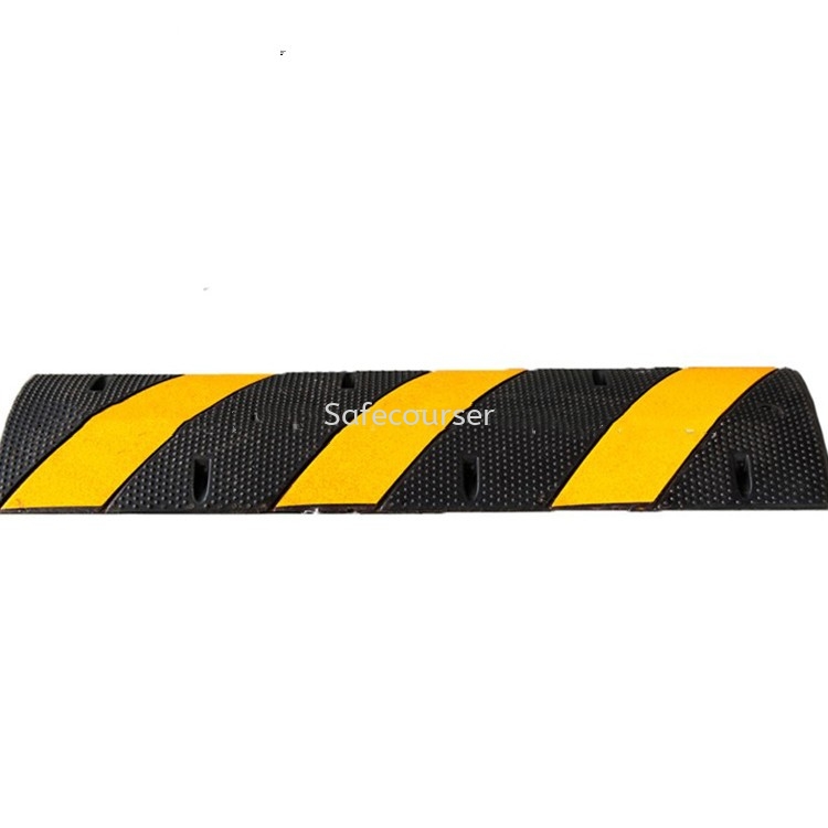 SC-SH12 1220*300*50mm Speed Hump Road Bump Rubber Speed Humps Plastic Speed Humps With Good Quality Roadway Safety