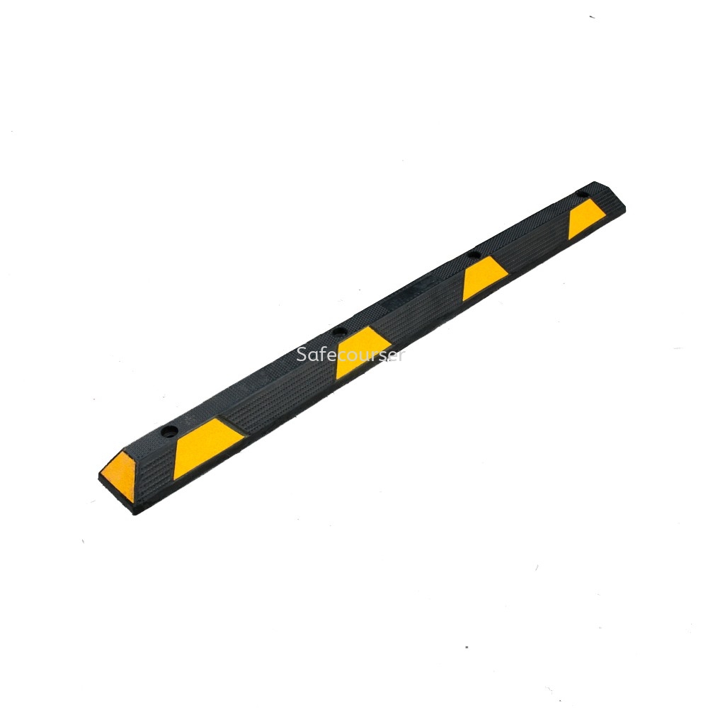 SC-WS08A 1830mm Yellow Black Speed Humps Car Wheel Stop For Roadway Safety