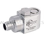 HS-170ST Series Premium M12 Connector, Low Profile, 100mV/g Industrial Accelerometer with Temperature Sensor