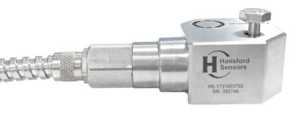 HS-173 Series Triaxial, HFFR Cable with Protective Conduit, compact 100mV/g Industrial Accelerometers