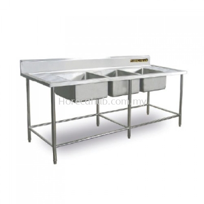 TRIPLE BOWL SINK TABLE (TBS-84)