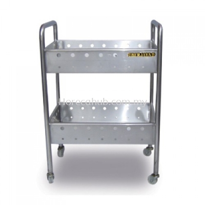 2 TIER PERFORATED TROLLEY 