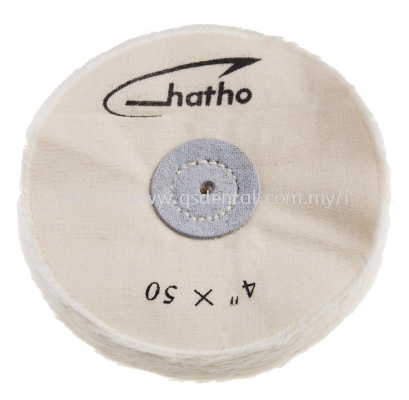 868 4" x 50 H HATHO MIRA cotton buff white with logo