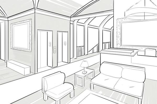 Design style and concept development with 3ds perspective drawing