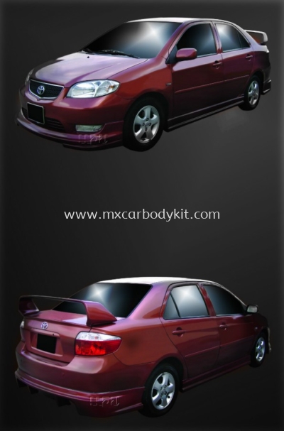 TOYOTA VIOS 2003 TRD BODYKIT + SPOILER