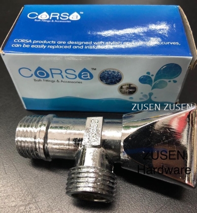 Corsa Angle Valve (Tri Knob Brass Type) - 15MM