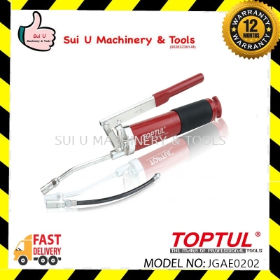 TOPTUL JGAE0202 Lever Type Grease Gun W/6"Rigid Tube & 12"Flexible Hose 