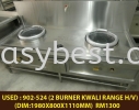 USED : 902-524 S/S 2 BURNER KWALI RANGE H/V Used-Kitchen Equipments