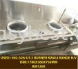 USED : 902-526 S/S 2 BURNER KWALI RANGE H/V Used-Kitchen Equipments