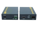 4K HDMI to Fiber Optic Extender with RS-232 port Industrial Pin Type Terminal HDMI KVM Over Fiber Video Audio Transmission Equipment AD-Net