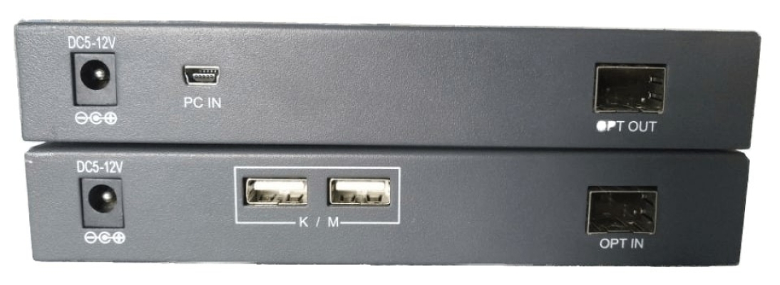 DVI KVM Over Fiber Optic Extender Set