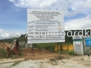 Construction Project Signboard at sepang Kuala Lumpur Papan Tanda Konstruksi