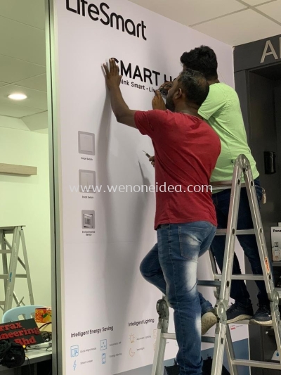Wall Sticker & Lettering Signage Installation