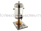 SINGLE STAINLESS STEEL JUICE DISPENSER WITH GOLD PLATED LED AND KNOB JUICE DISPENSER  FOOD SERVICE & EQUIPMENT