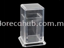 ACRYLIC SQUARE SHAPE TOOTHPICK BOTTLE WITH COVER UTENSILS KNIVES AND UTENSILS