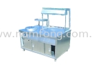 Fried Chicken Warmer Counter C/W Rice Warmer Fried Chicken Warmer Counter  Stainless Steel Stall Stainless Steel Fabrication