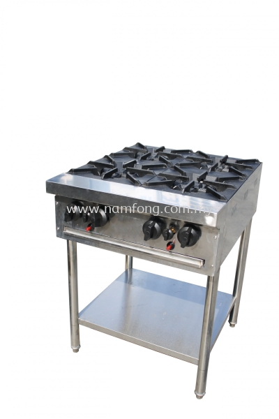 4 Open Burner C/W Undershelf