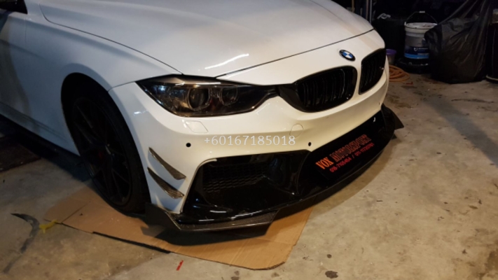 Bmw f30 front Bumper replace upgrade Performance look frp Material new set 