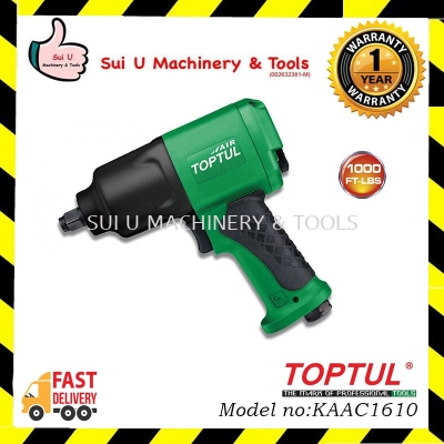 TOPTUL KAAC1610 1/2'' DR. Super Duty Air Impact Wrench ( Max. Torque 1000 Ft-Lb )