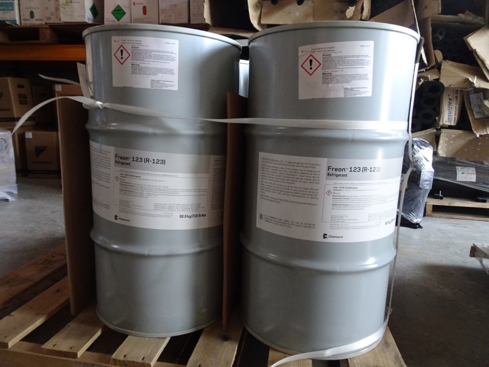 CHEMOURS (DUPONT) FREON 123 (R-123) X 90.8KG (200LBS) NET REFRIGERANT GAS (CANADA)