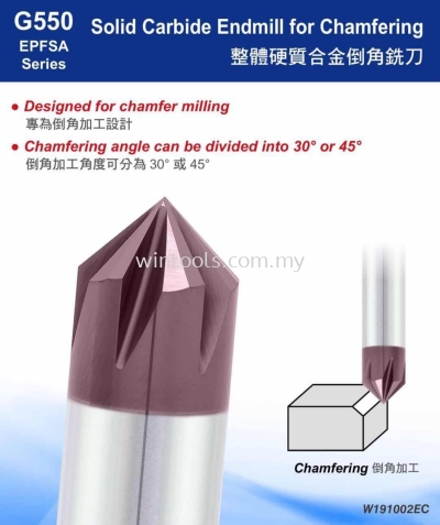 CHAMFERING ANGLE CAN BE DIVIDED INTO 30DEG OR 45DEG