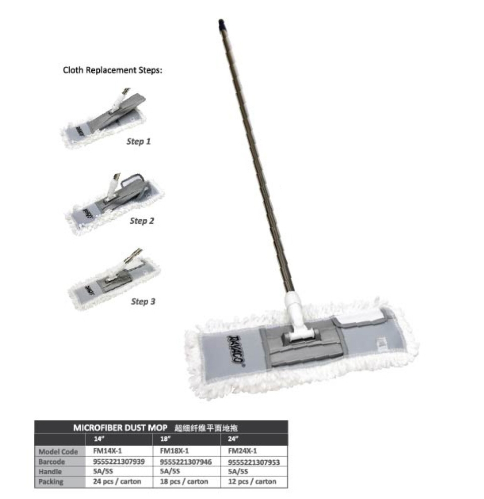 (FM24X-1) 24" Microfiber Dust Mop  Mop Series