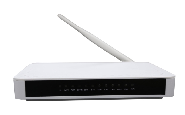 GEPON ONU 4 x 10/100 Fast Ethernet + CATV + WiFi