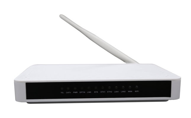 GEPON ONU 4 x 10/100 Fast Ethernet + 1 POTS voice + 1 CATV + WiFi