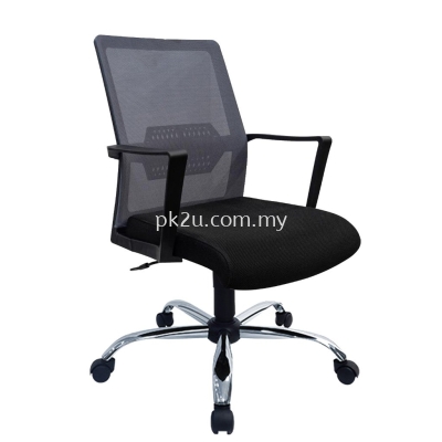 PK-BGMC-49-L-L1- Mesh 49 Low Back Mesh Chair(Chrome Base)