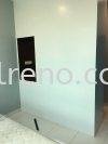 Customize built in wardrobe in PJ Selangor Malaysia #plywood #melamine  #veneer #spray paint #laminate #customize #sliding door #anti jump #glass door #swing door #built in #nyatoh #oak #aluminium door #carcass Built in Wardrobe Design Carpentry Works