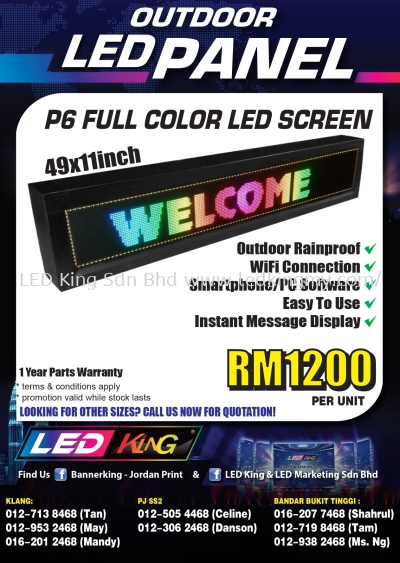 P6 Outdoor LED Screen Promo!